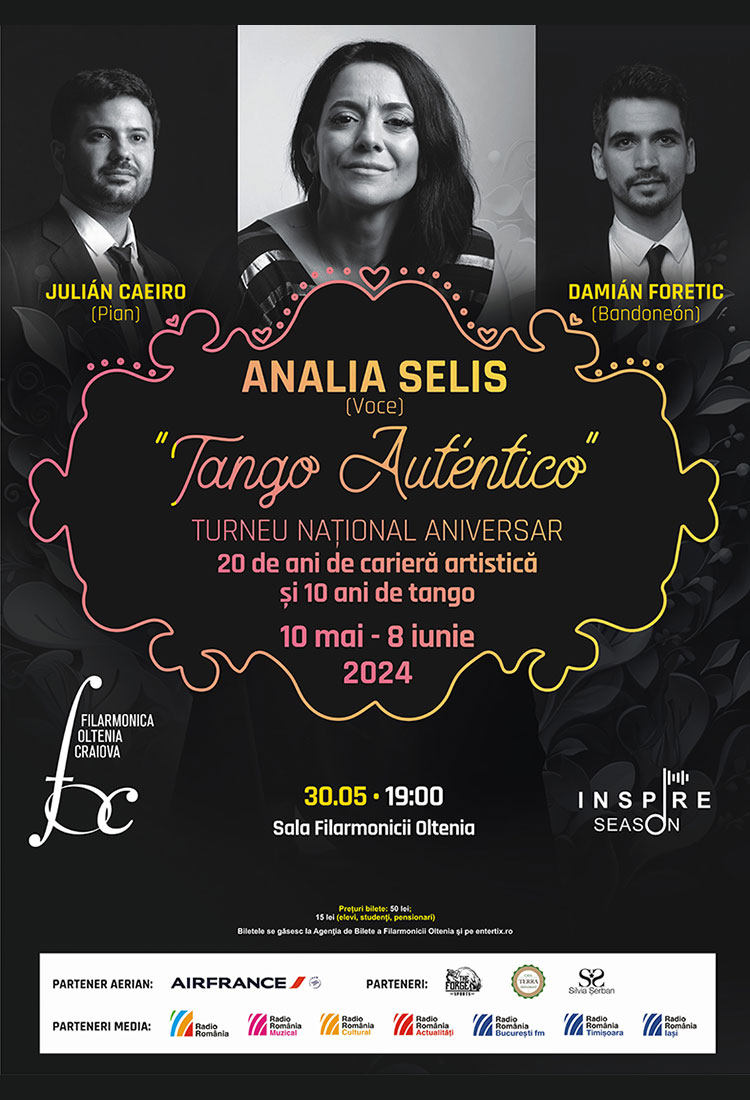 Turneul național aniversar „Tango Auténtico” ANALIA  SELIS