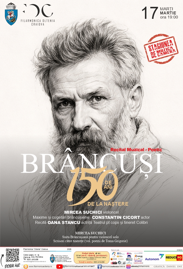 BR&Acirc;NCUȘI 150 | Recital Muzical - Poetic