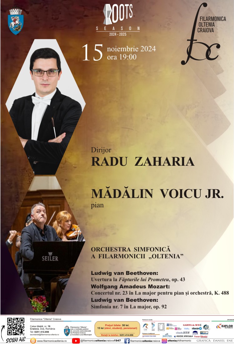 Roots Season: DIRIJOR: RADU ZAHARIA, SOLIST: MĂDĂLIN  VOICU JR.