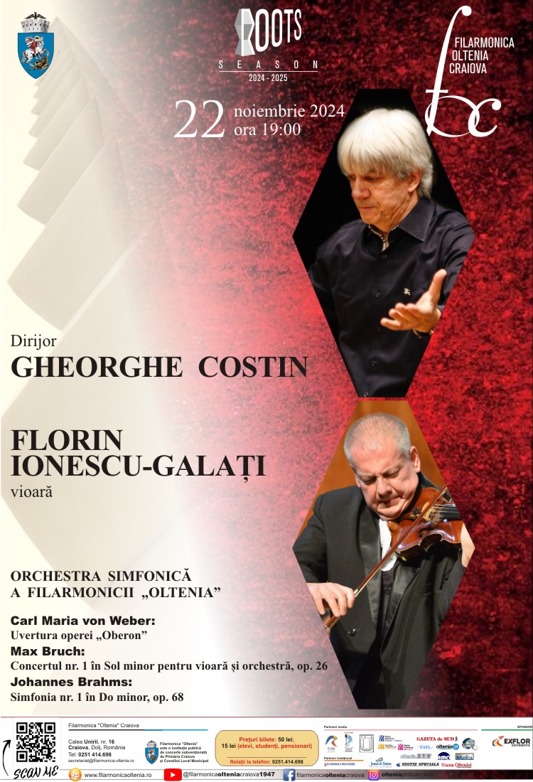 Roots Season: DIRIJOR: GHEORGHE  COSTIN, SOLIST: FLORIN  IONESCU-GALAȚI