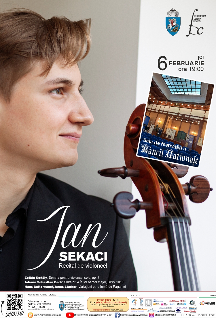 Recital de violoncel JAN  SEKACI